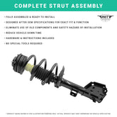 11012 Front Right Complete Strut Assembly 2005-2006 Chevrolet Equinox
